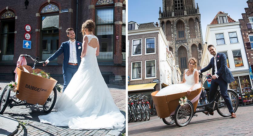 Trouwen bakfiets Utrecht